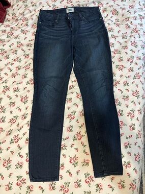 PAIGE Slim Skinny Jeans in Dark Indigo Wash
